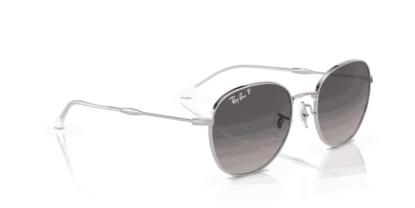 [Grey Lenses, Polished Silver Frame]