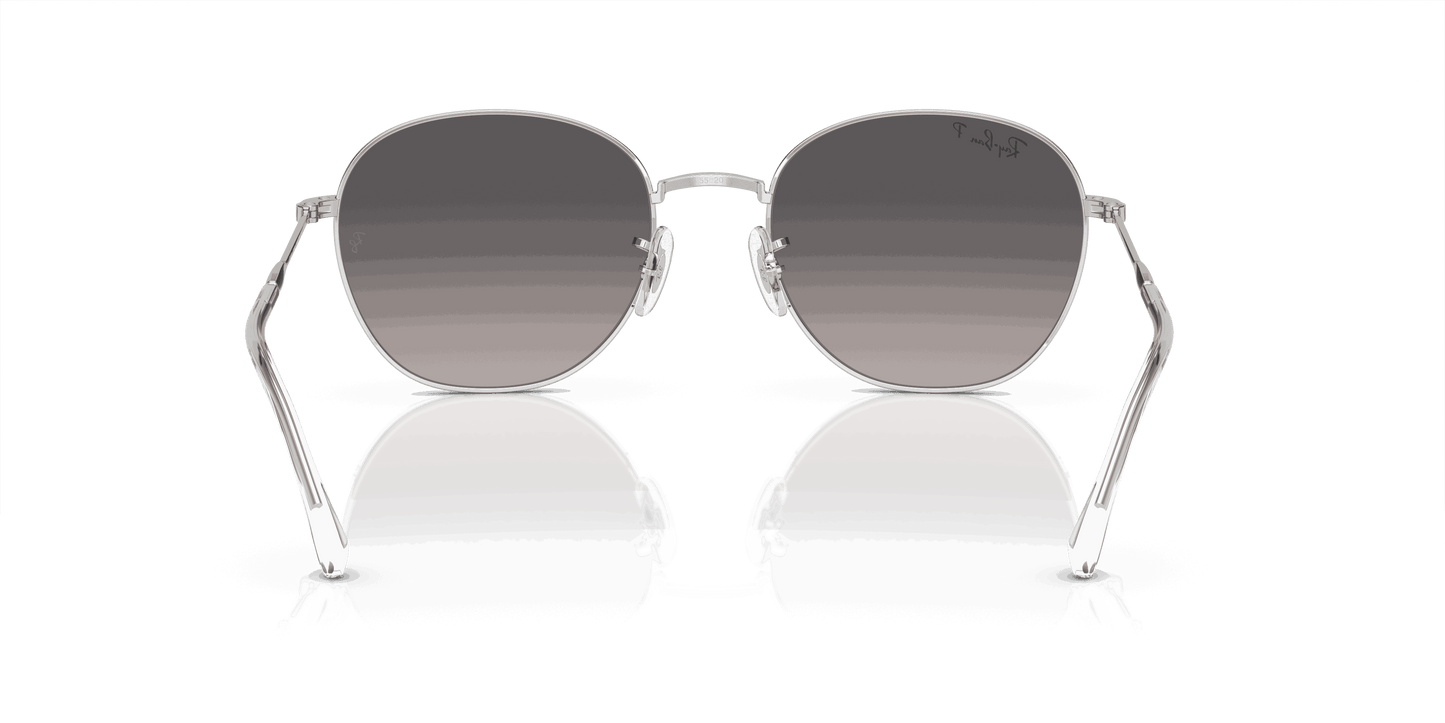 [Grey Lenses, Polished Silver Frame]