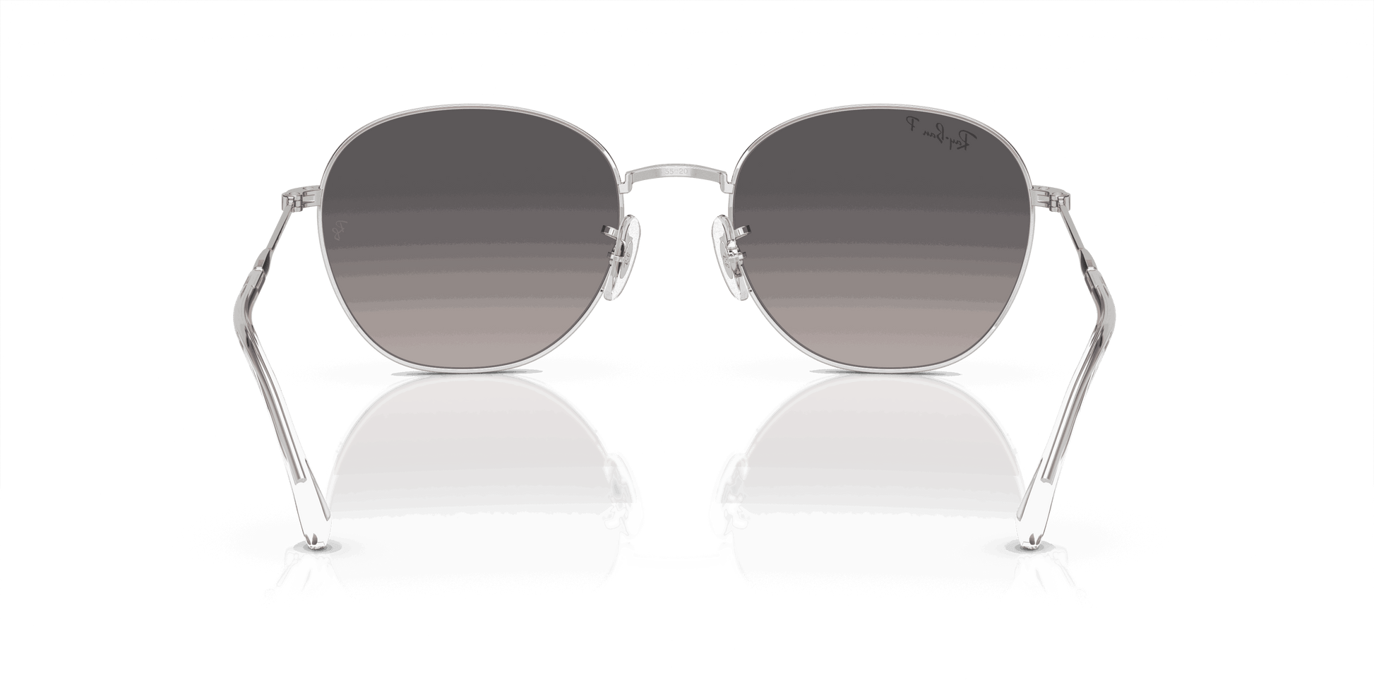 [Grey Lenses, Polished Silver Frame]