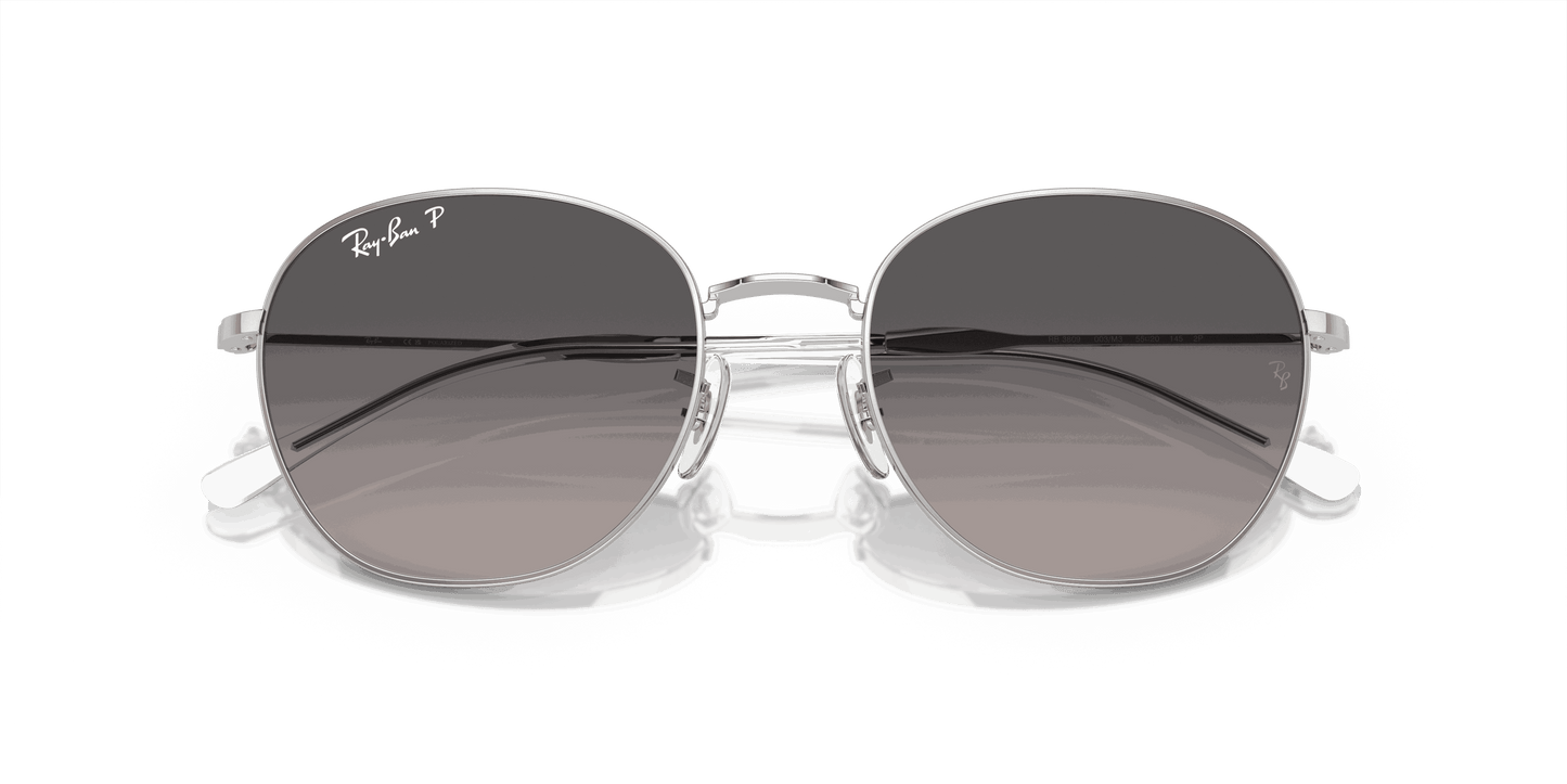 [Grey Lenses, Polished Silver Frame]