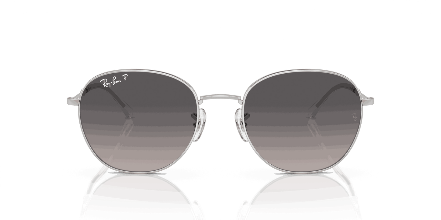[Grey Lenses, Polished Silver Frame]