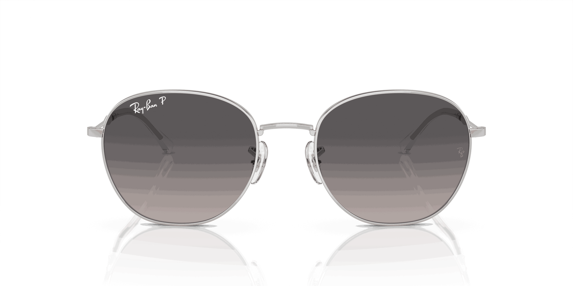 [Grey Lenses, Polished Silver Frame]