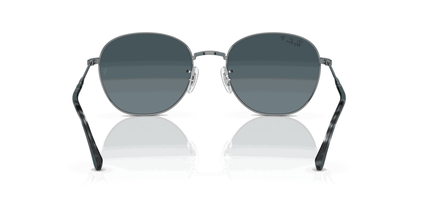 [Blue Lenses, Polished Gunmetal Frame]