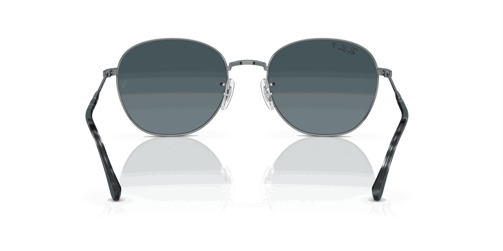 [Blue Lenses, Polished Gunmetal Frame]