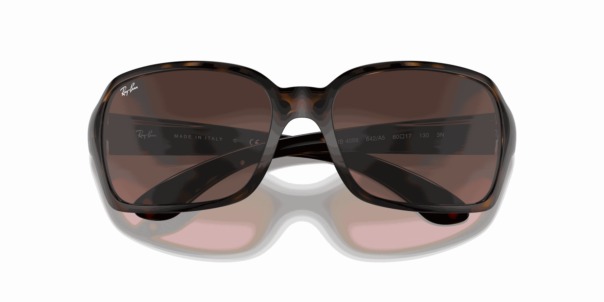 [Pink/Brown Gradient Lenses, Polished Havana Frame]