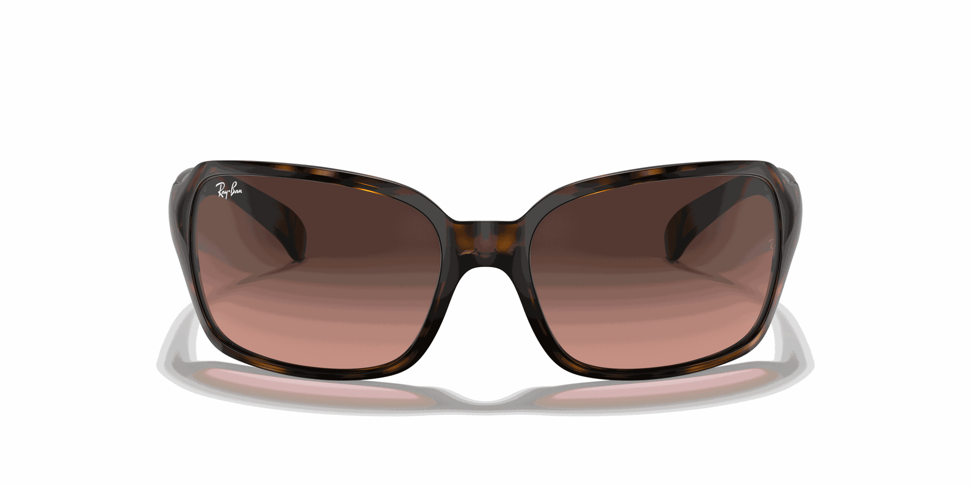[Pink/Brown Gradient Lenses, Polished Havana Frame]
