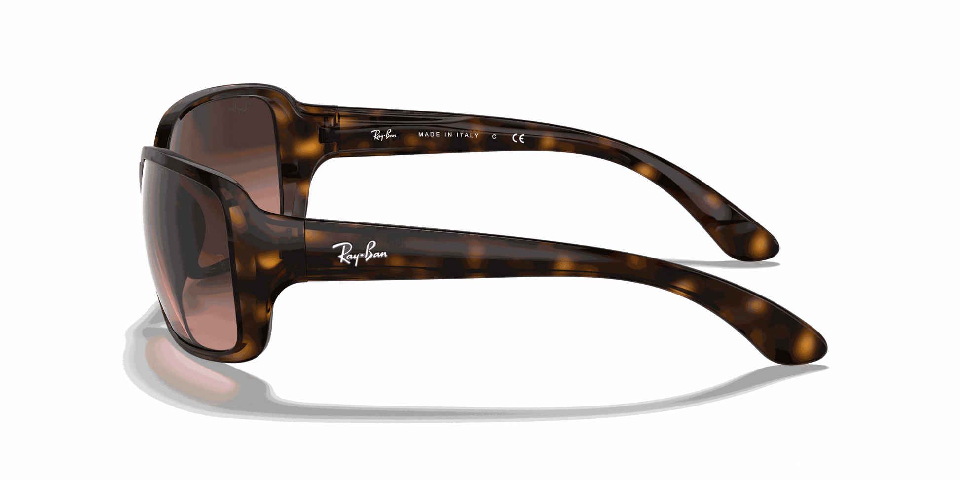 [Pink/Brown Gradient Lenses, Polished Havana Frame]