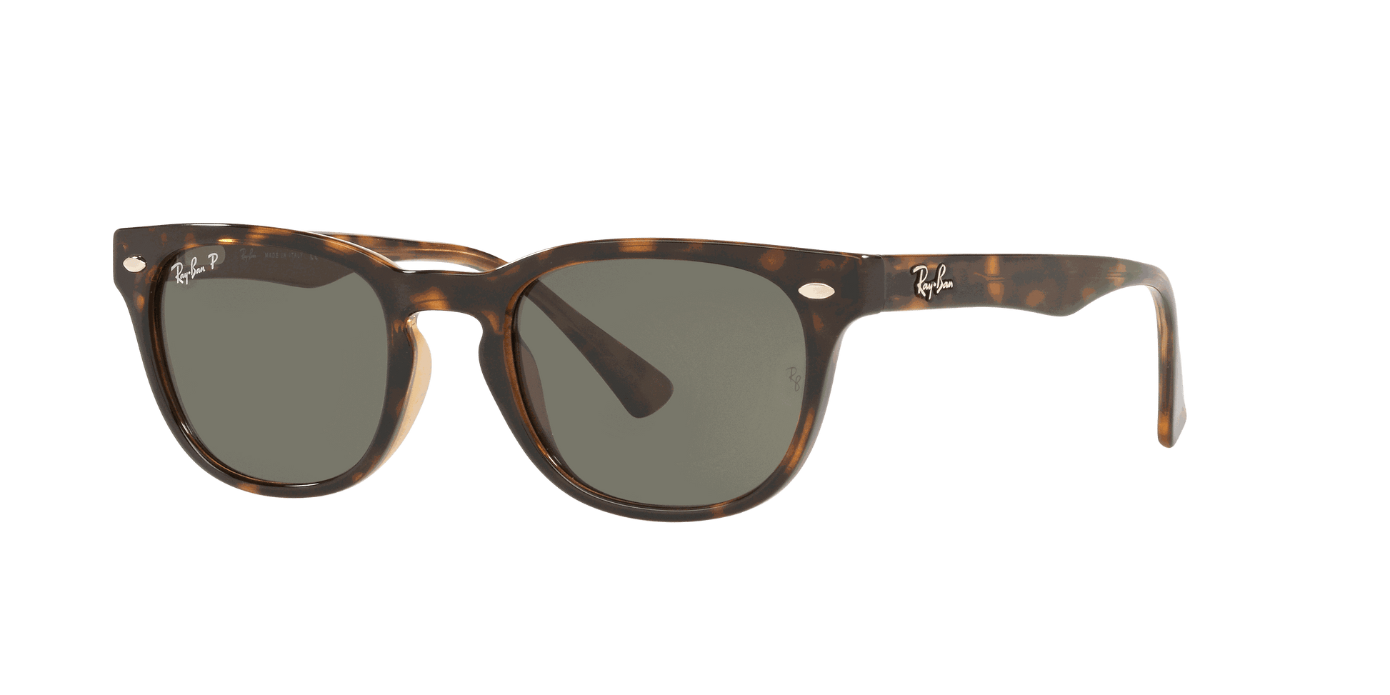 [Green Lenses, Polished Light Havana Frame]