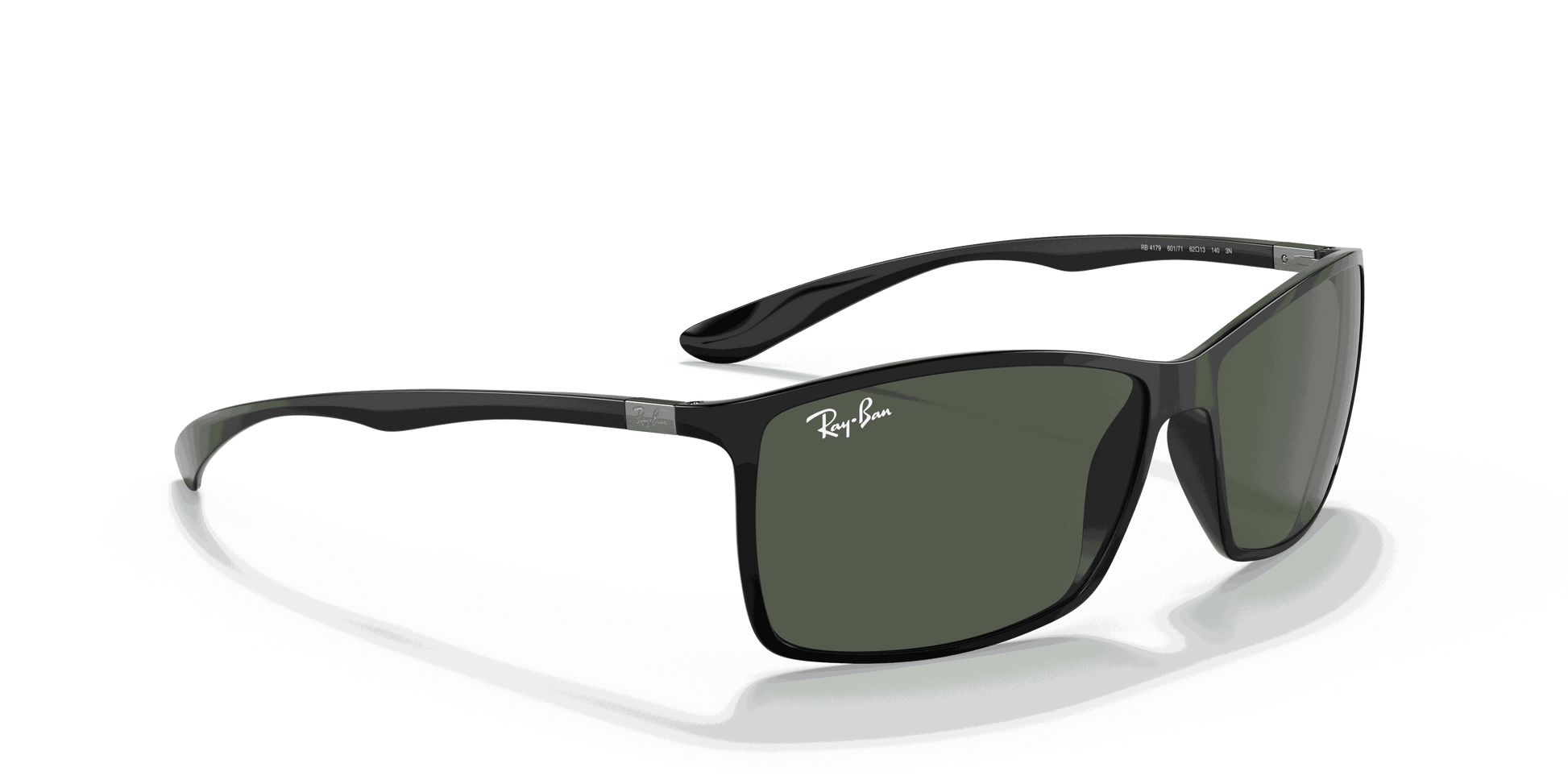 [Green Classic Lenses, Polished Black Frame]