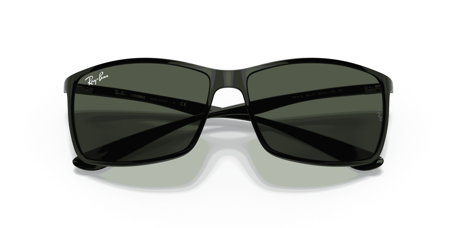 [Green Classic Lenses, Polished Black Frame]