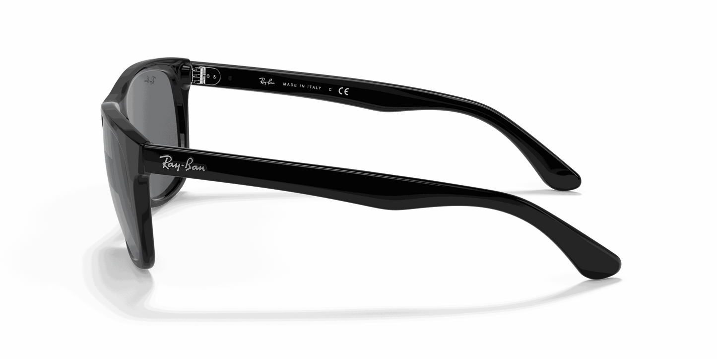 [Dark Grey Lenses, Polished Black Frame]