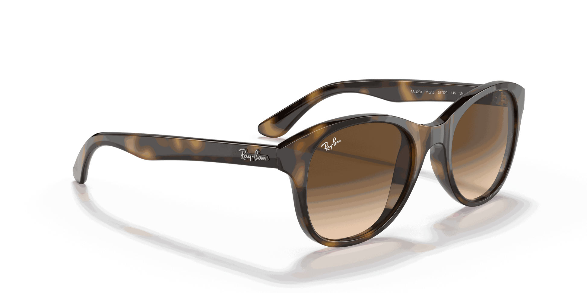 [Brown Gradient Dark Brown Lenses, Polished Light Havana Frame]