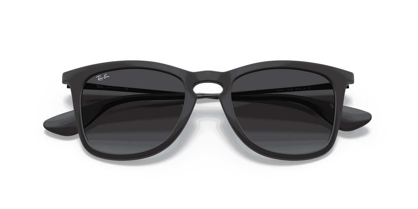 [Grey Gradient Lenses, Matte Rubber Black Frame]