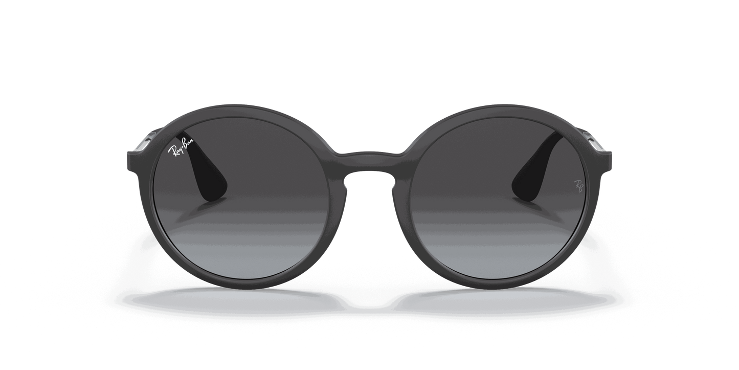 [Light Grey Gradient Dark Grey Lenses, Matte Rubber Black Frame]