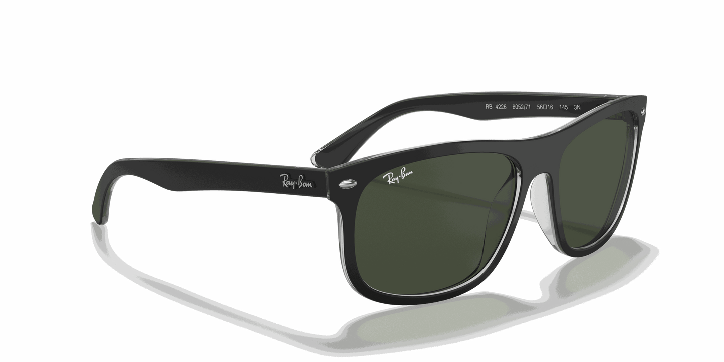 [Green Lenses, Matte Black On Transparent Frame]