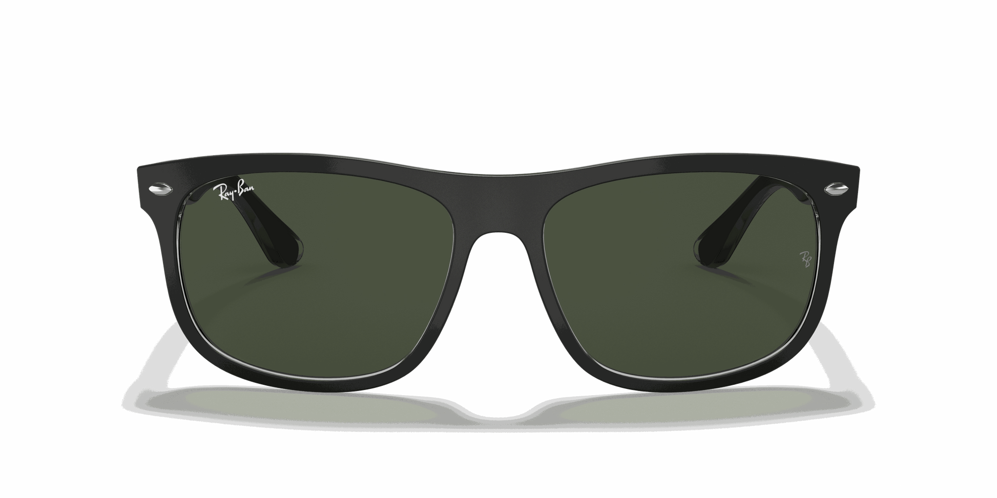 [Green Lenses, Matte Black On Transparent Frame]