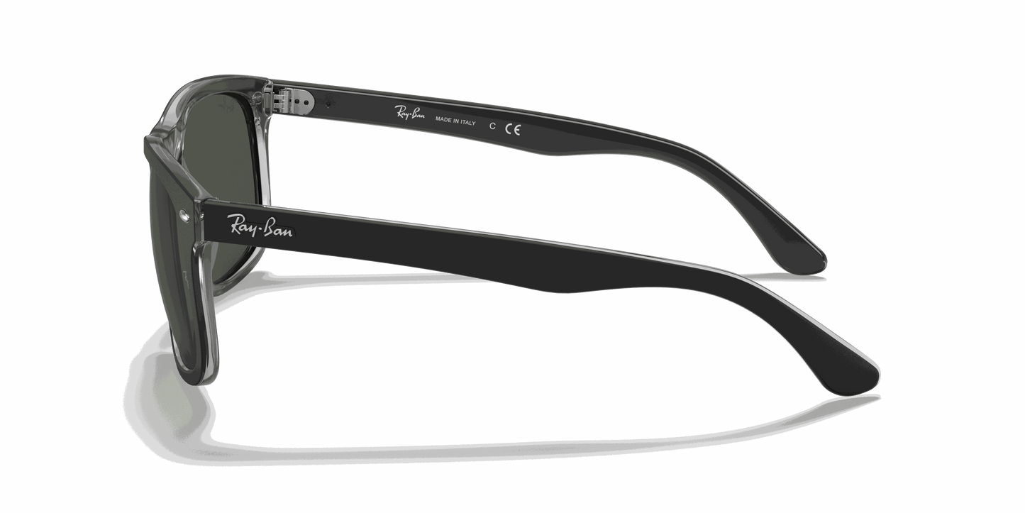 [Green Lenses, Matte Black On Transparent Frame]