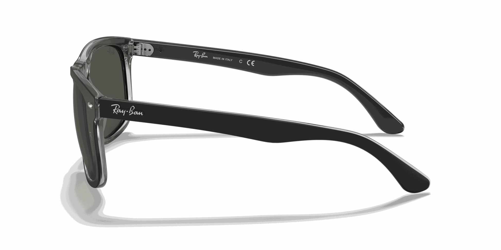 [Green Lenses, Matte Black On Transparent Frame]