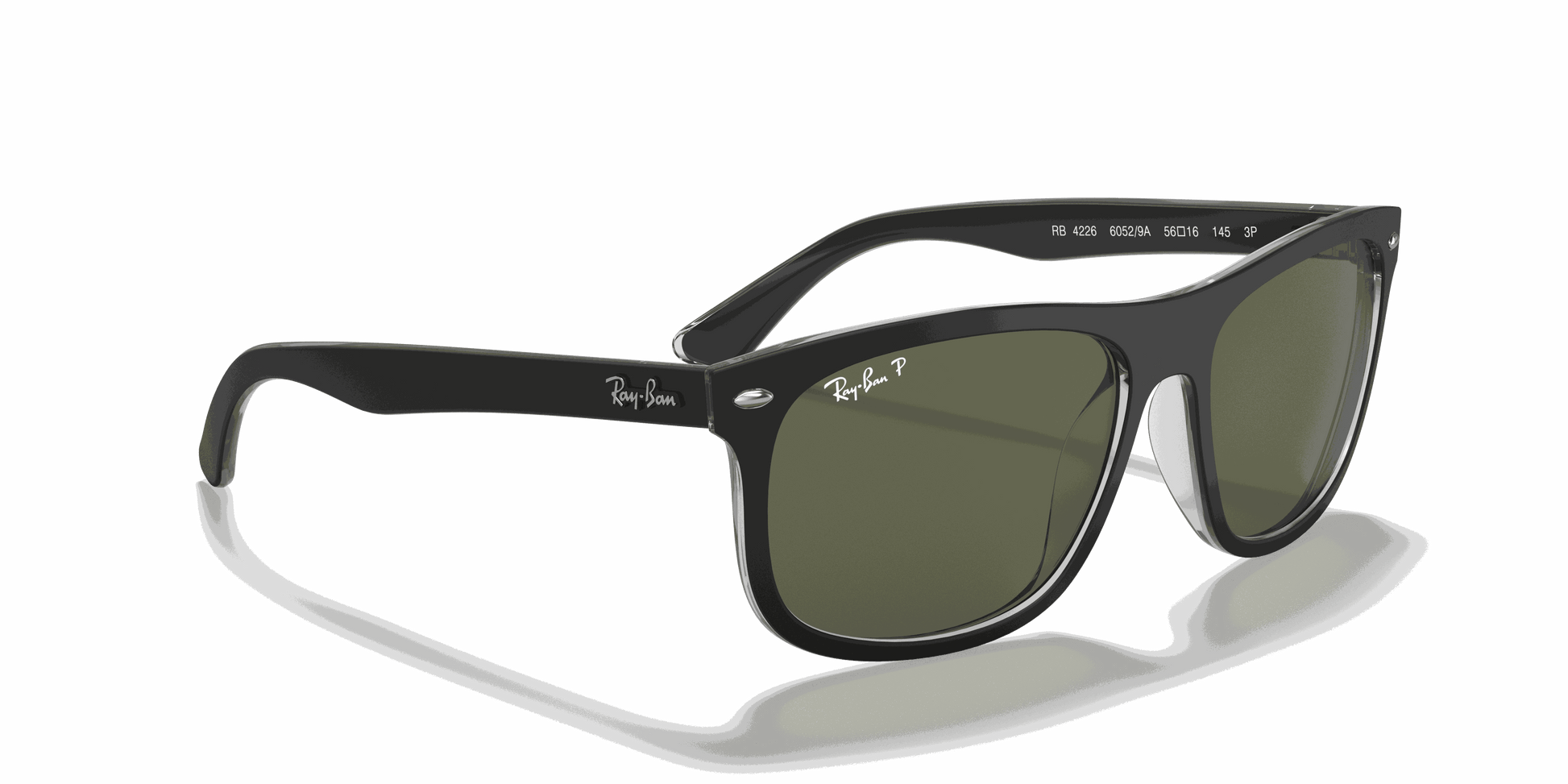 [G-15 Green Lenses, Matte Black On Transparent Frame]