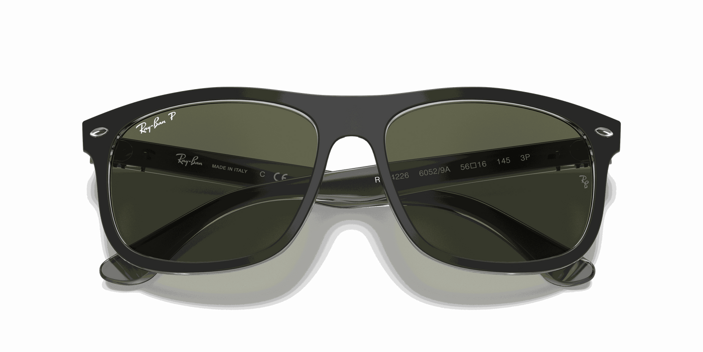 [G-15 Green Lenses, Matte Black On Transparent Frame]