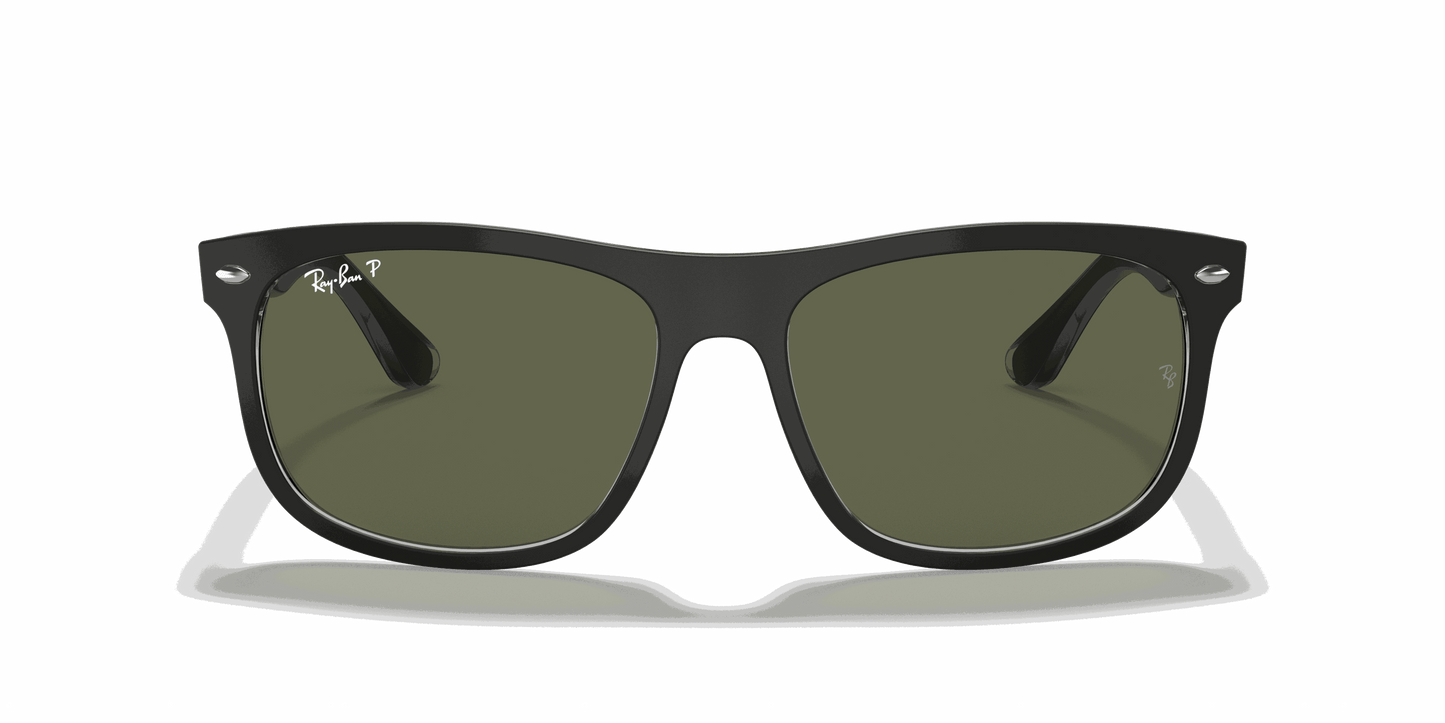 [G-15 Green Lenses, Matte Black On Transparent Frame]
