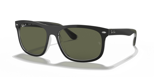 [G-15 Green Lenses, Matte Black On Transparent Frame]