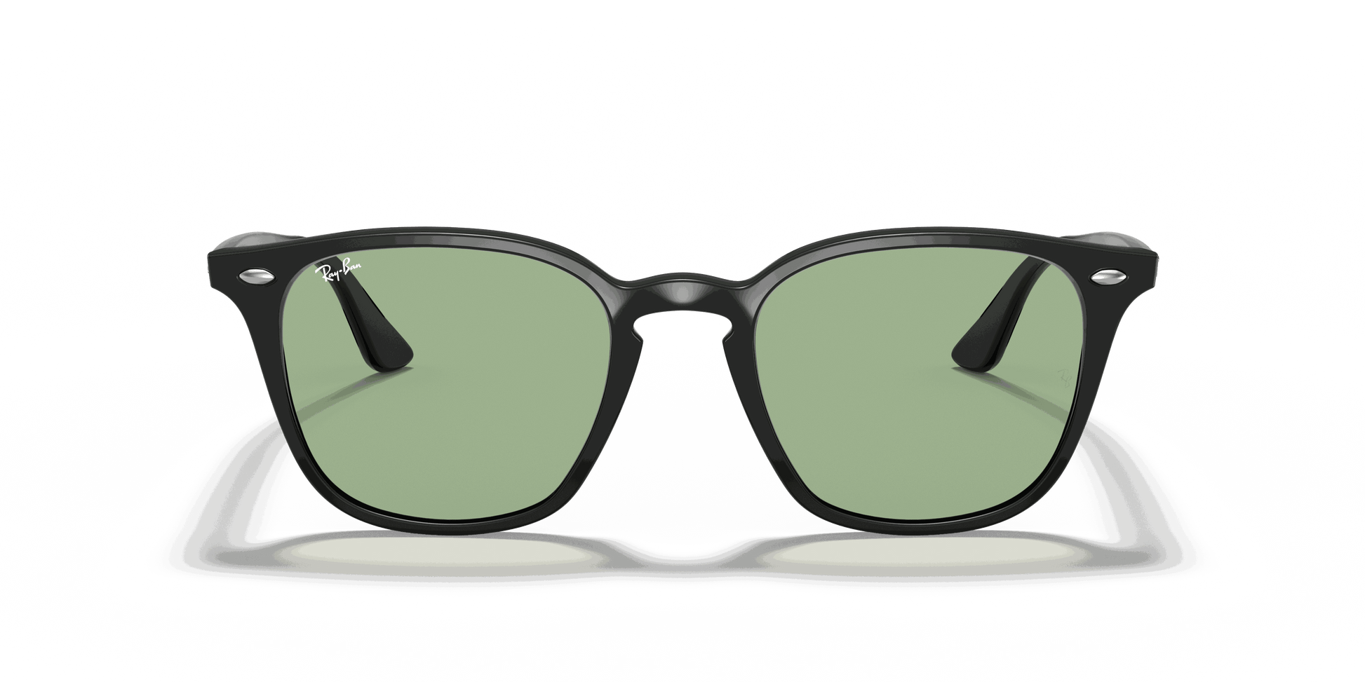 [Light Green Classic Lenses, Polished Black Frame]