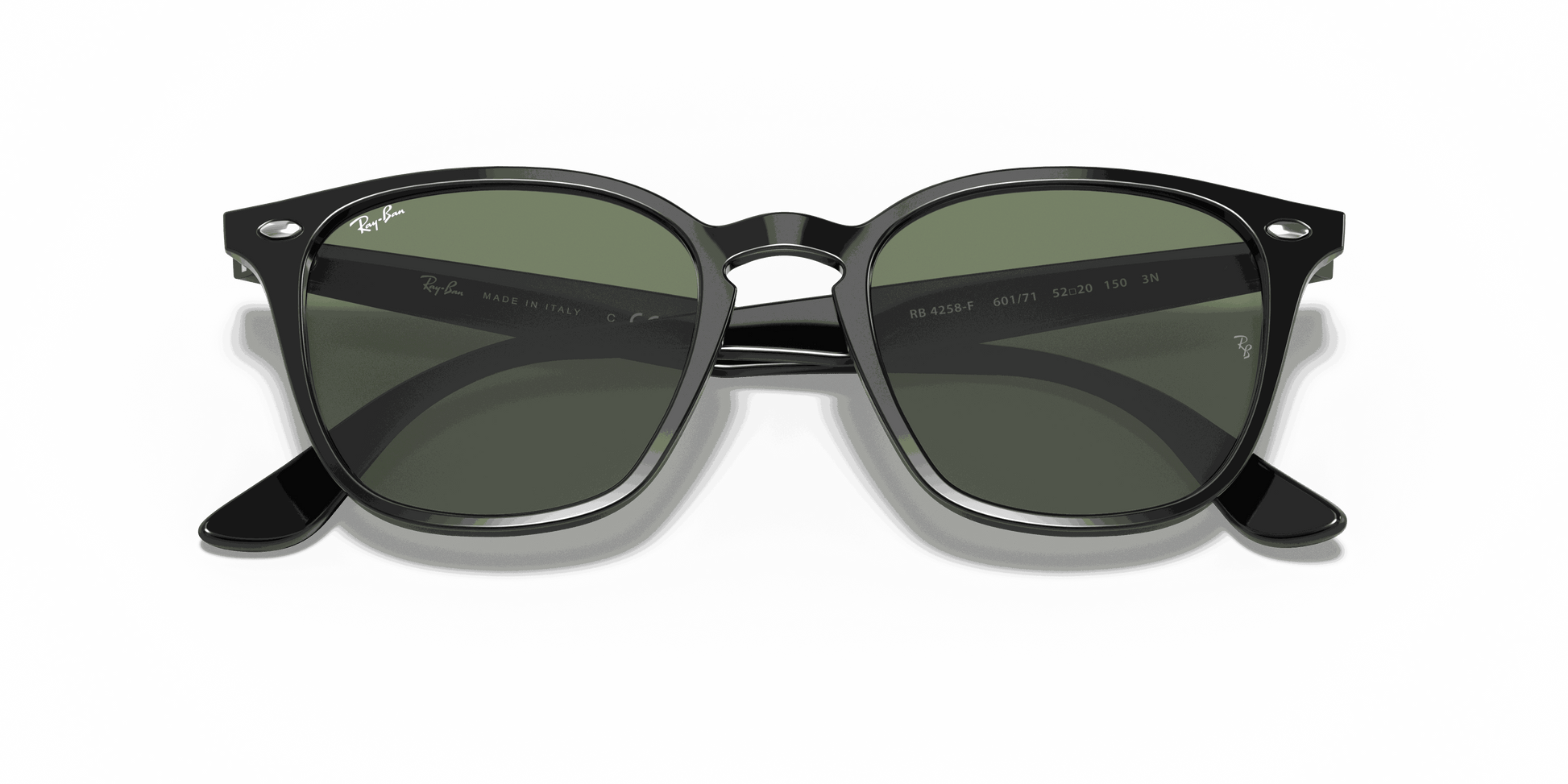 [Green Classic Lenses, Polished Black Frame]