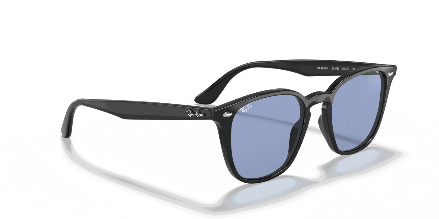 [Blue Classic Lenses, Polished Black Frame]