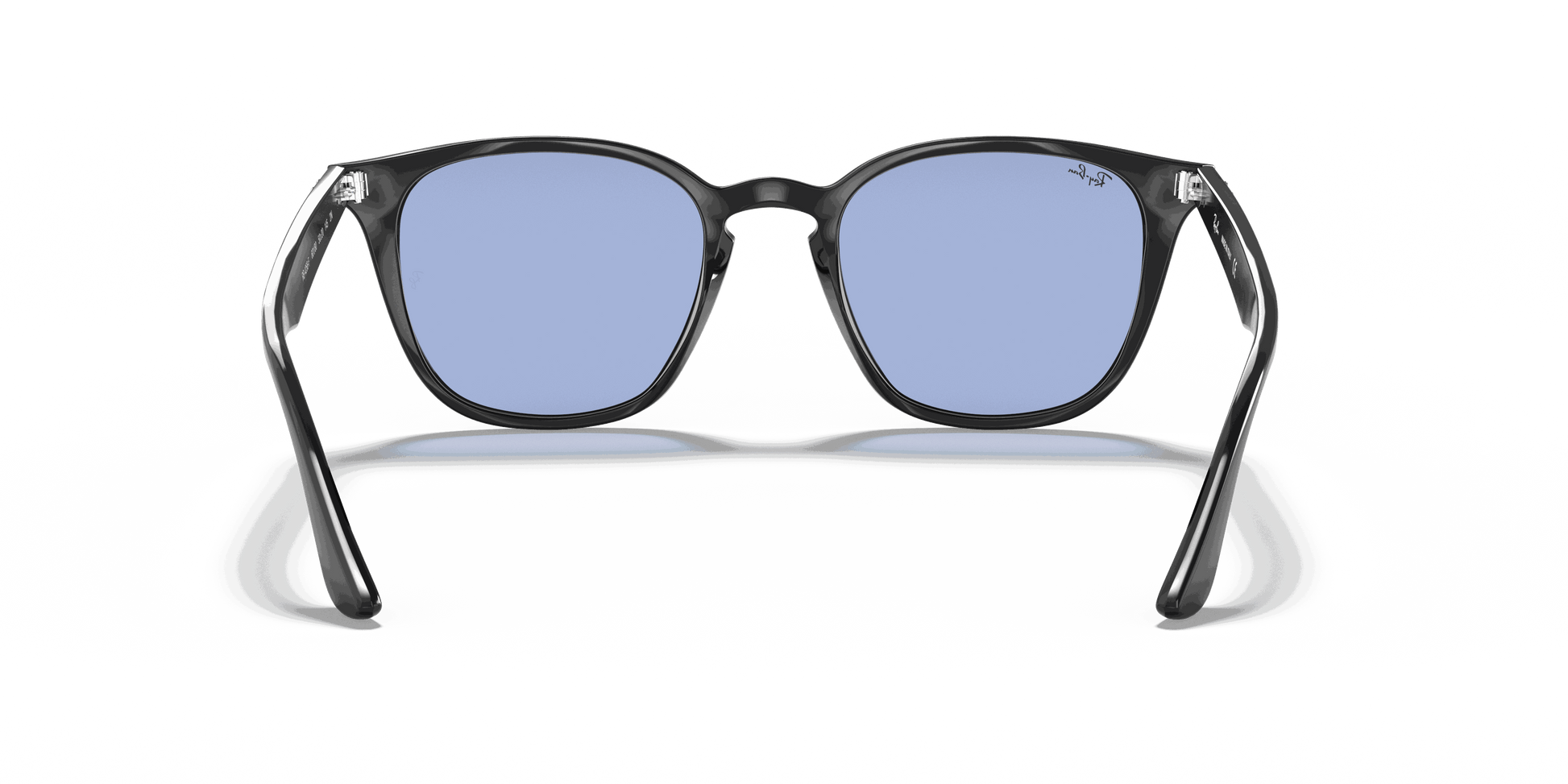 [Blue Classic Lenses, Polished Black Frame]