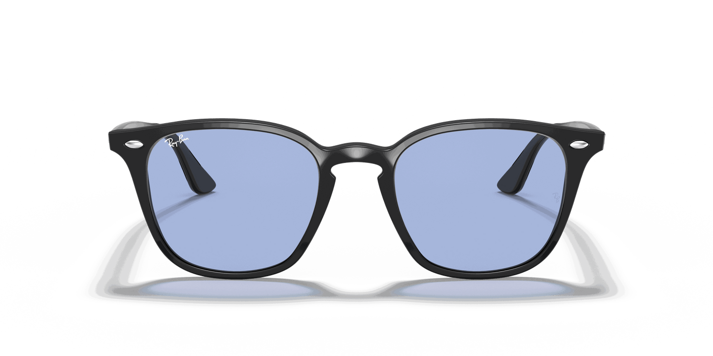 [Blue Classic Lenses, Polished Black Frame]