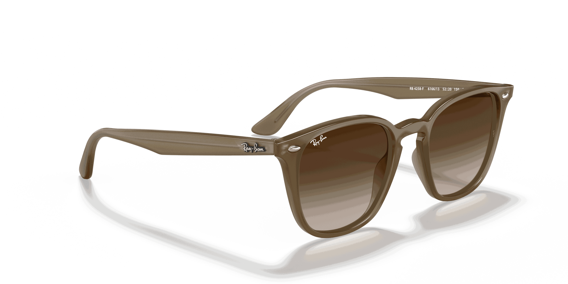 [Brown Gradient Dark Brown Lenses, Polished Beige Frame]