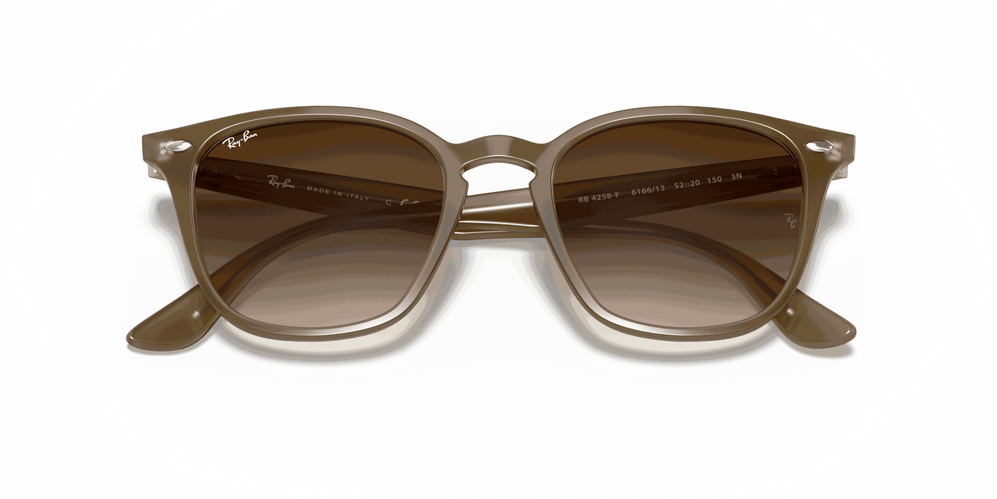 [Brown Gradient Dark Brown Lenses, Polished Beige Frame]