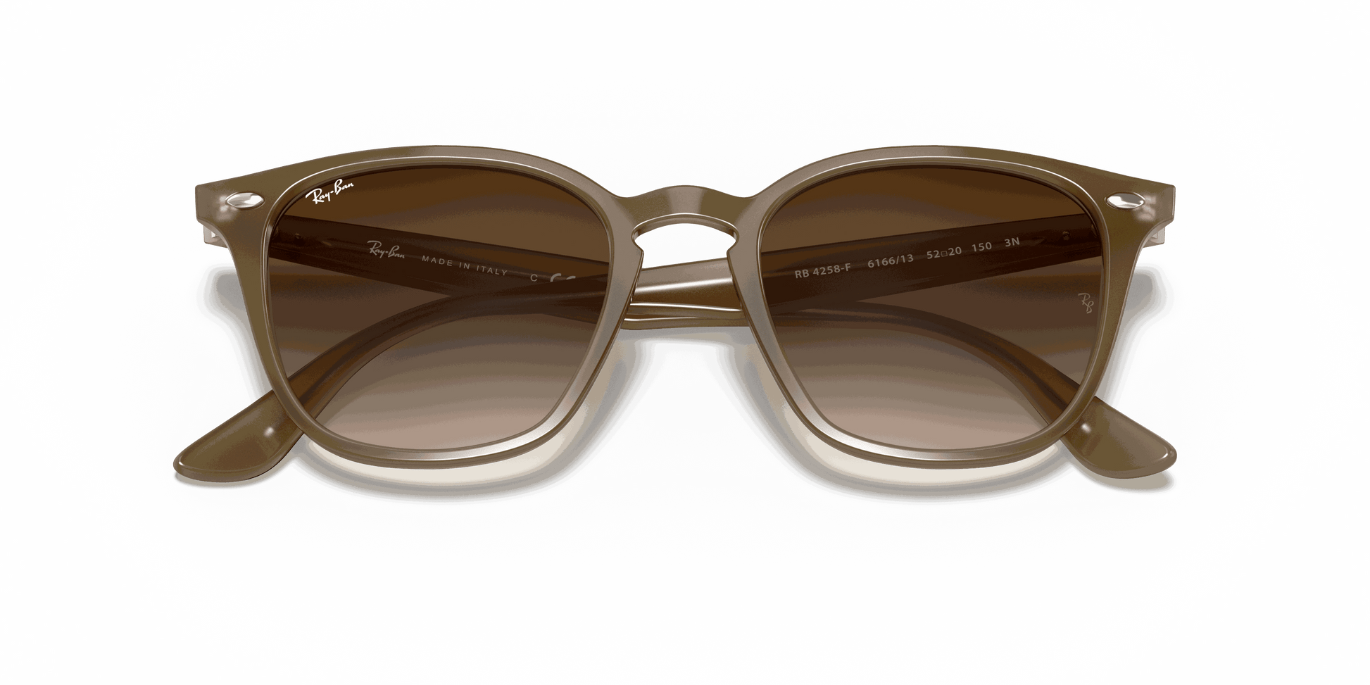 [Brown Gradient Dark Brown Lenses, Polished Beige Frame]
