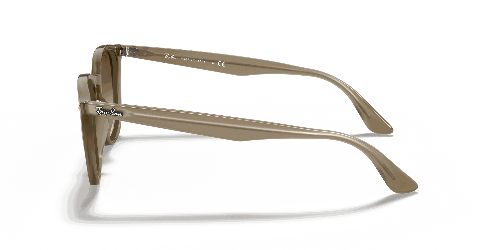 [Brown Gradient Dark Brown Lenses, Polished Beige Frame]