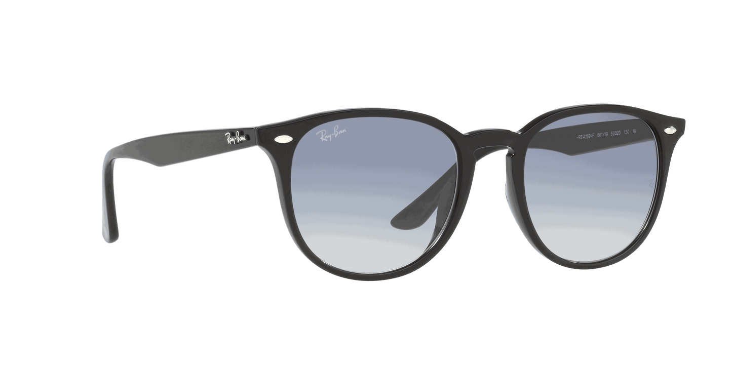 [Light Blue Lenses, Polished Black Frame]
