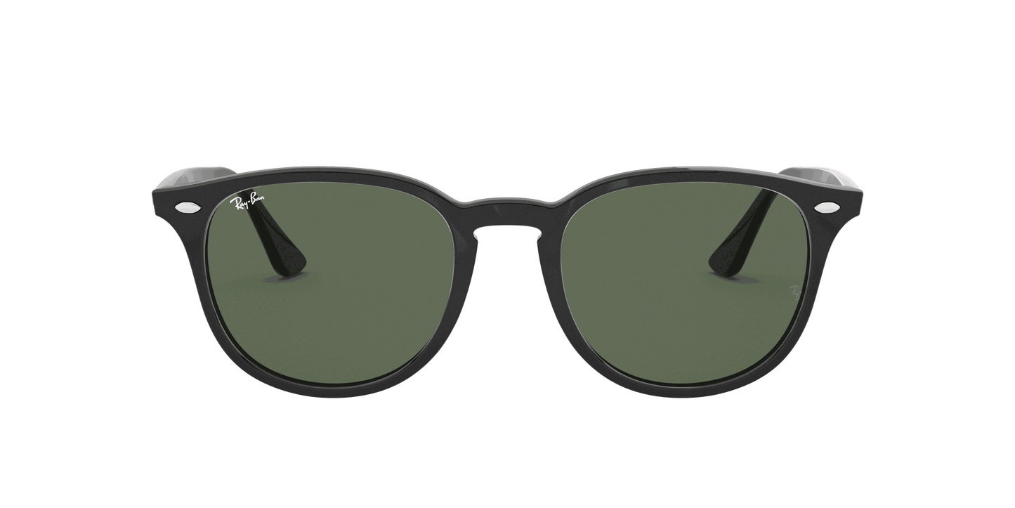 [Green Classic Lenses, Polished Black Frame]