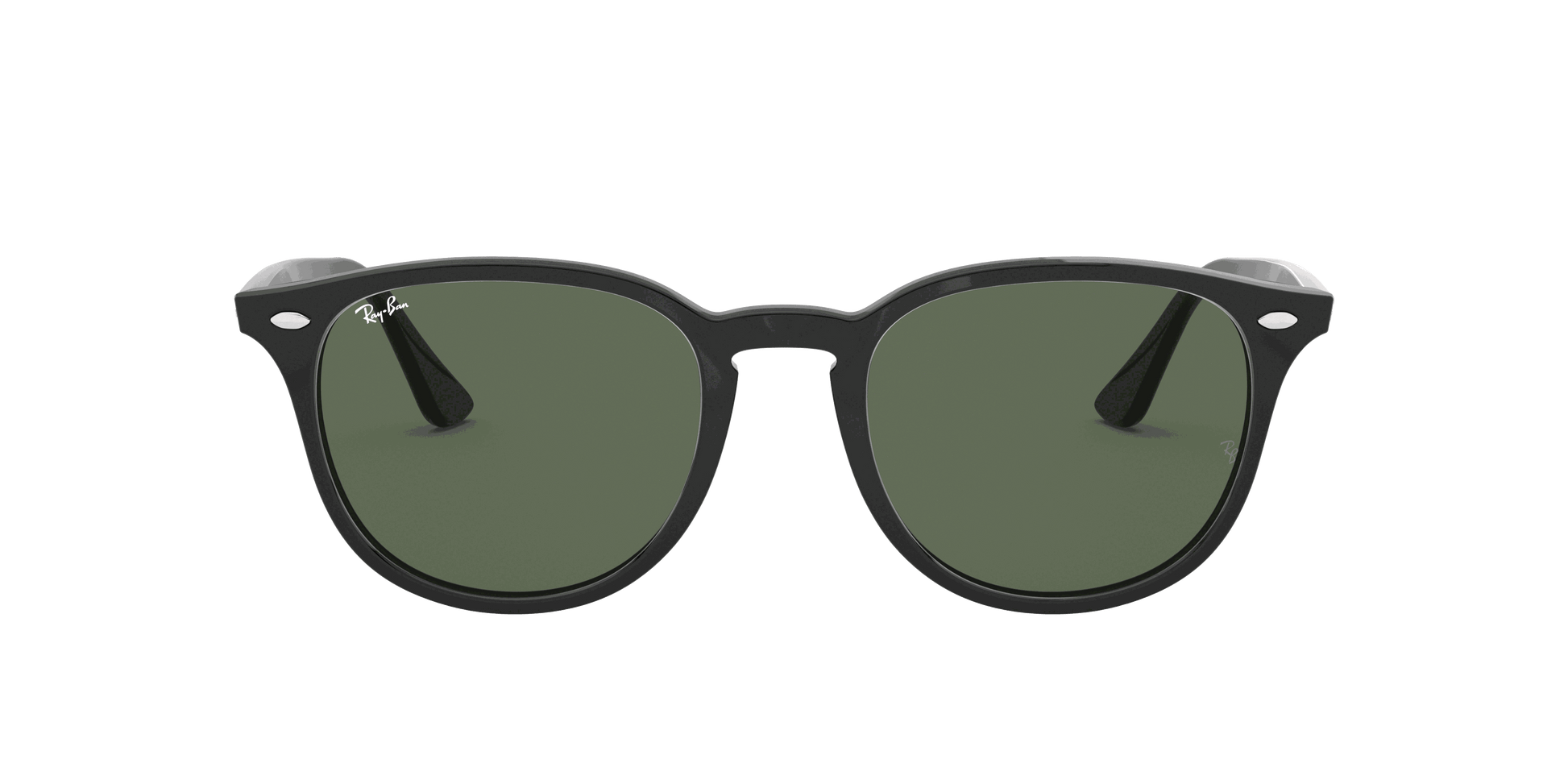 [Green Classic Lenses, Polished Black Frame]
