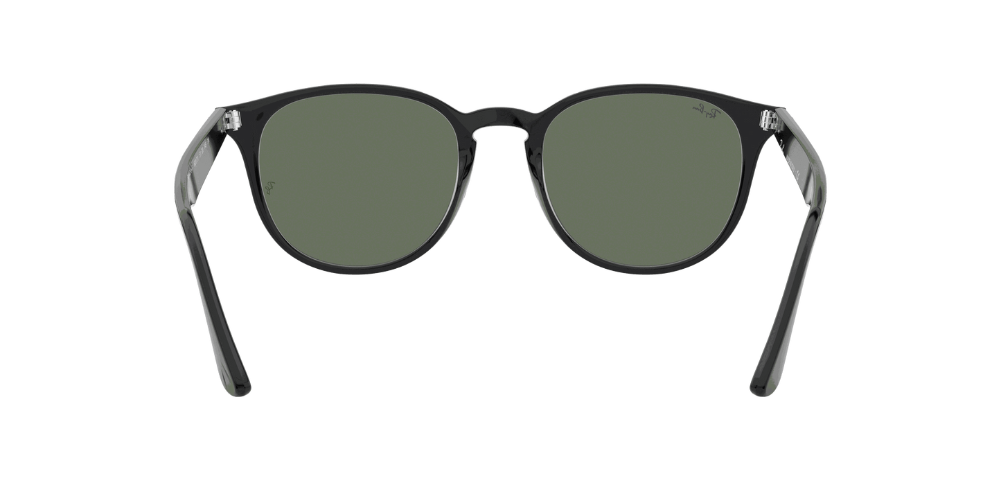 [Green Classic Lenses, Polished Black Frame]