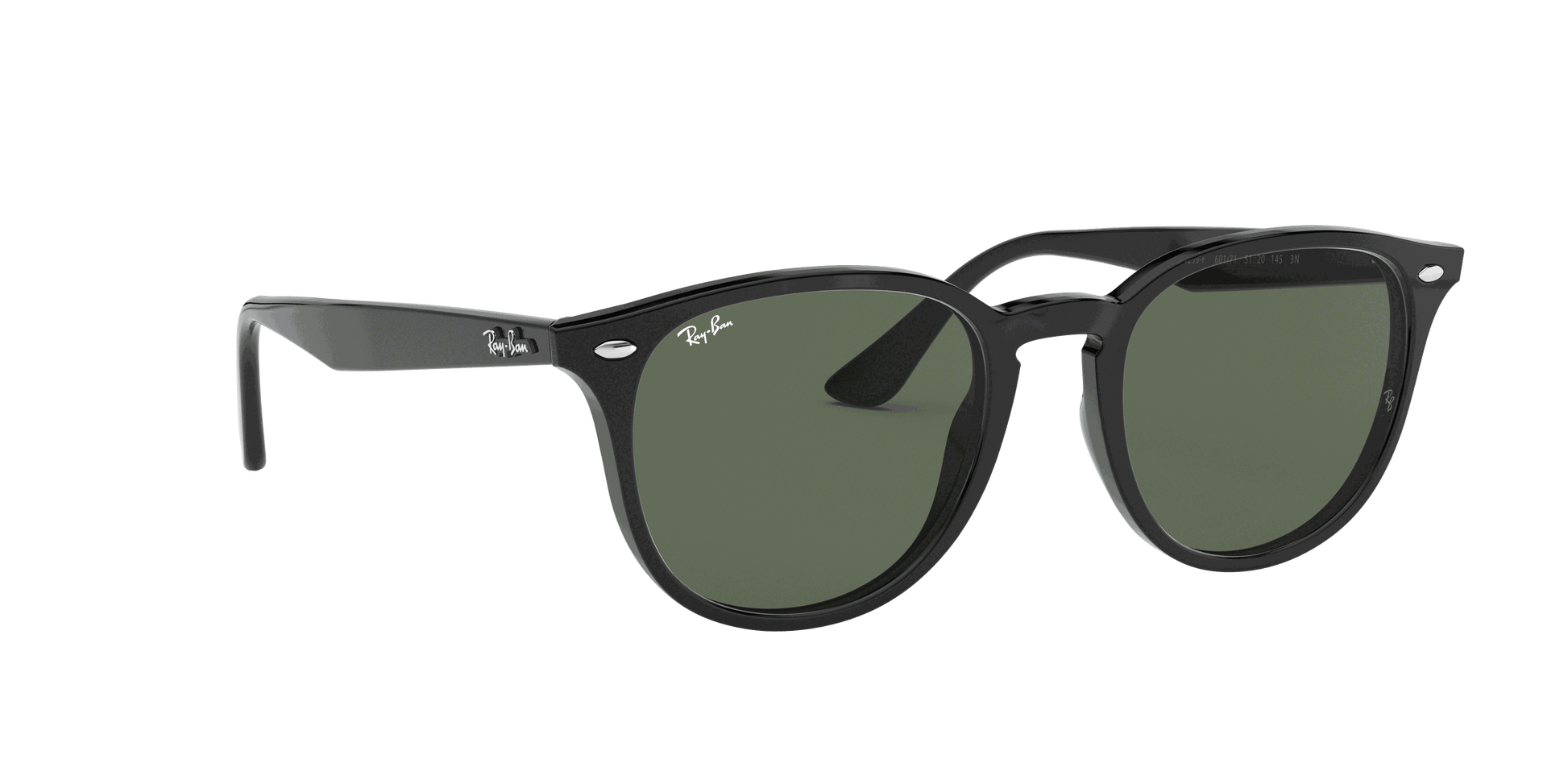 [Green Classic Lenses, Polished Black Frame]