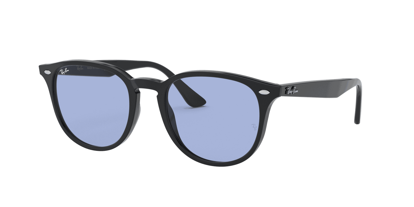 [Blue Classic Lenses, Polished Black Frame]