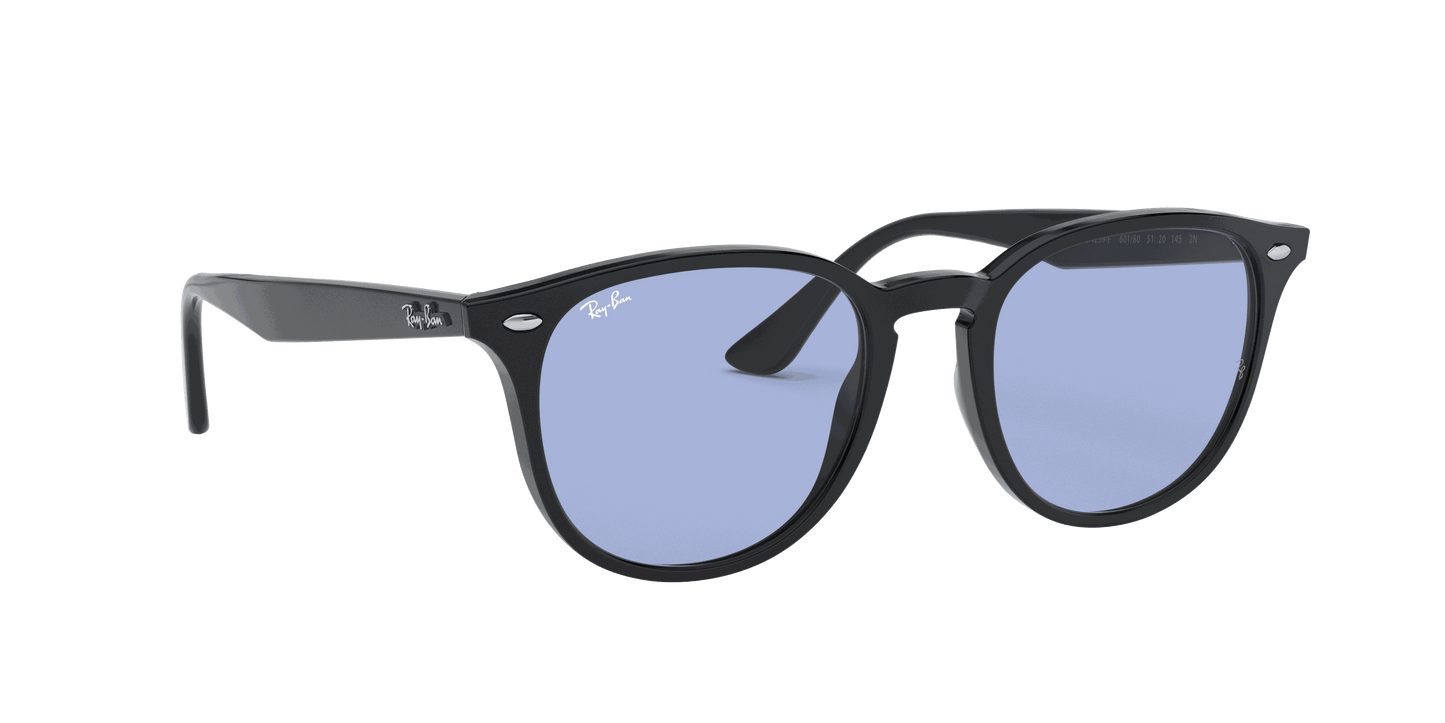 [Blue Classic Lenses, Polished Black Frame]