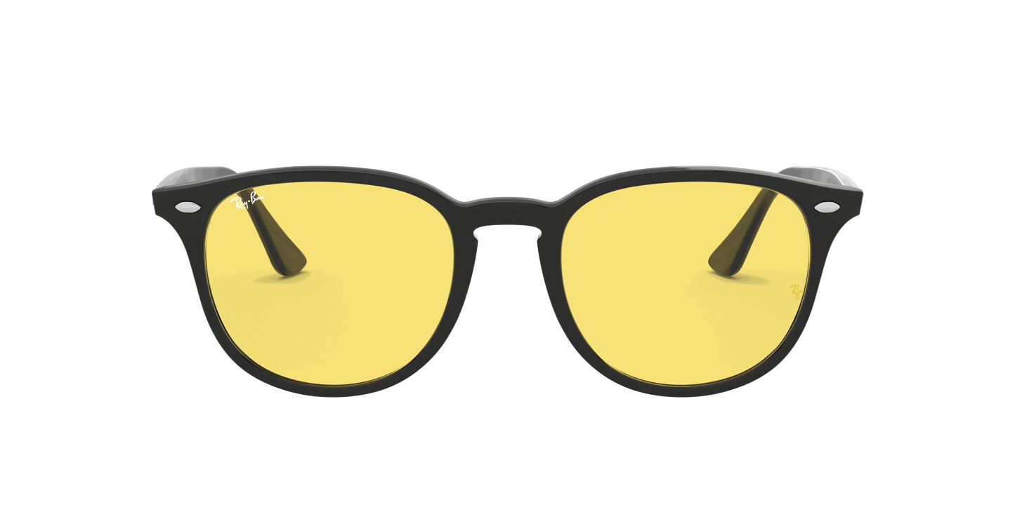 [Yellow Classic Lenses, Polished Black Frame]