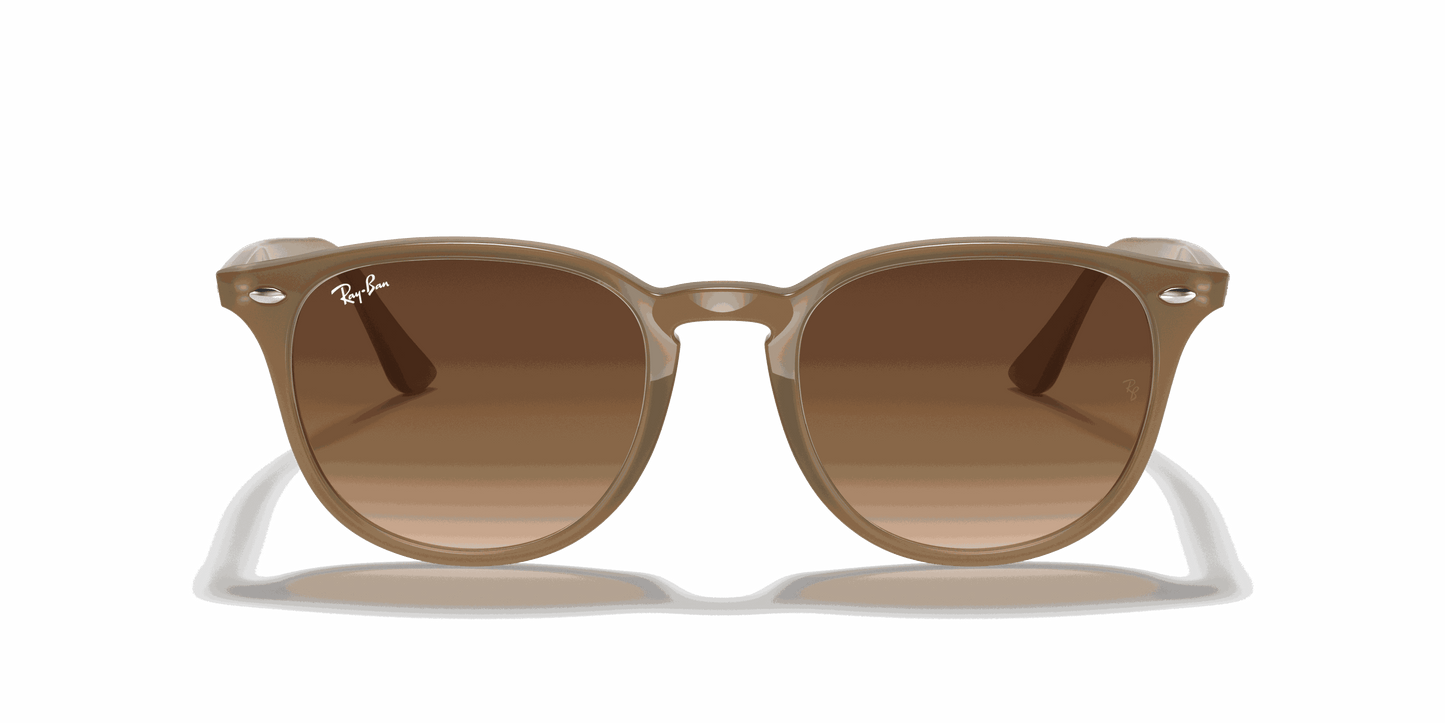 [Brown Gradient Lenses, Polished Beige Frame]