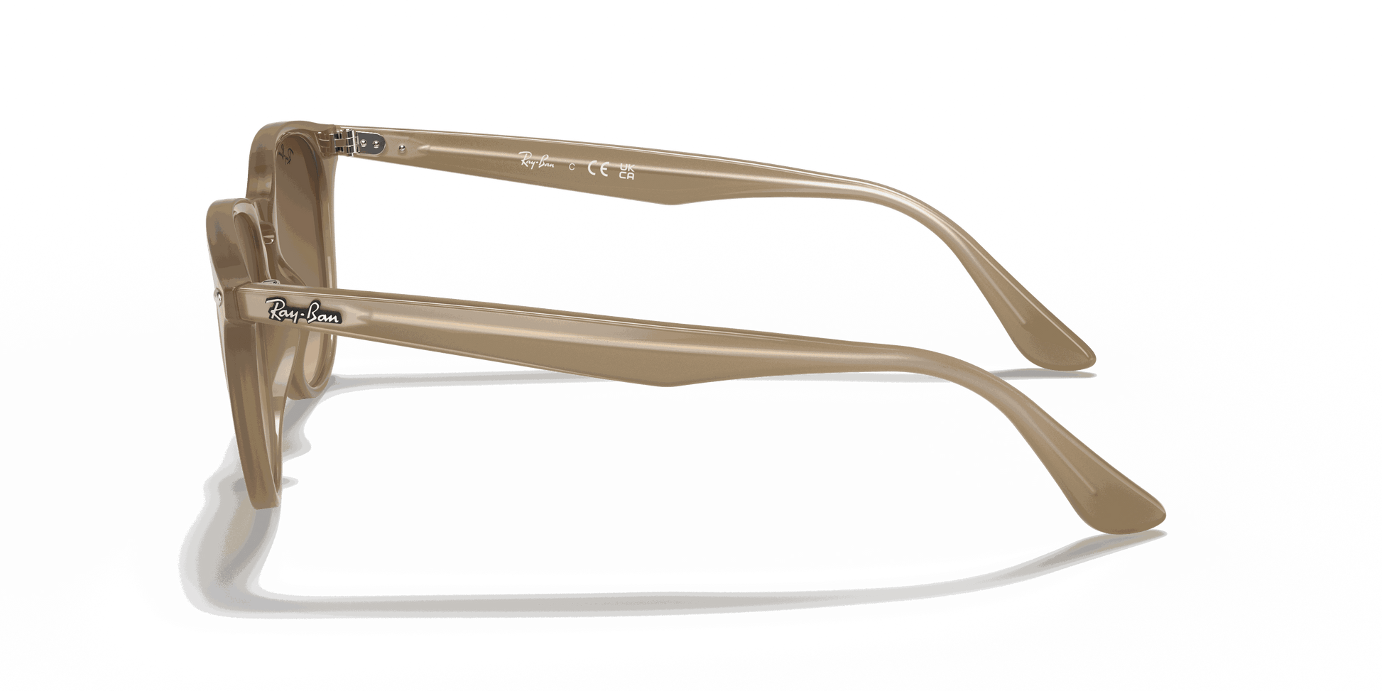 [Brown Gradient Lenses, Polished Beige Frame]