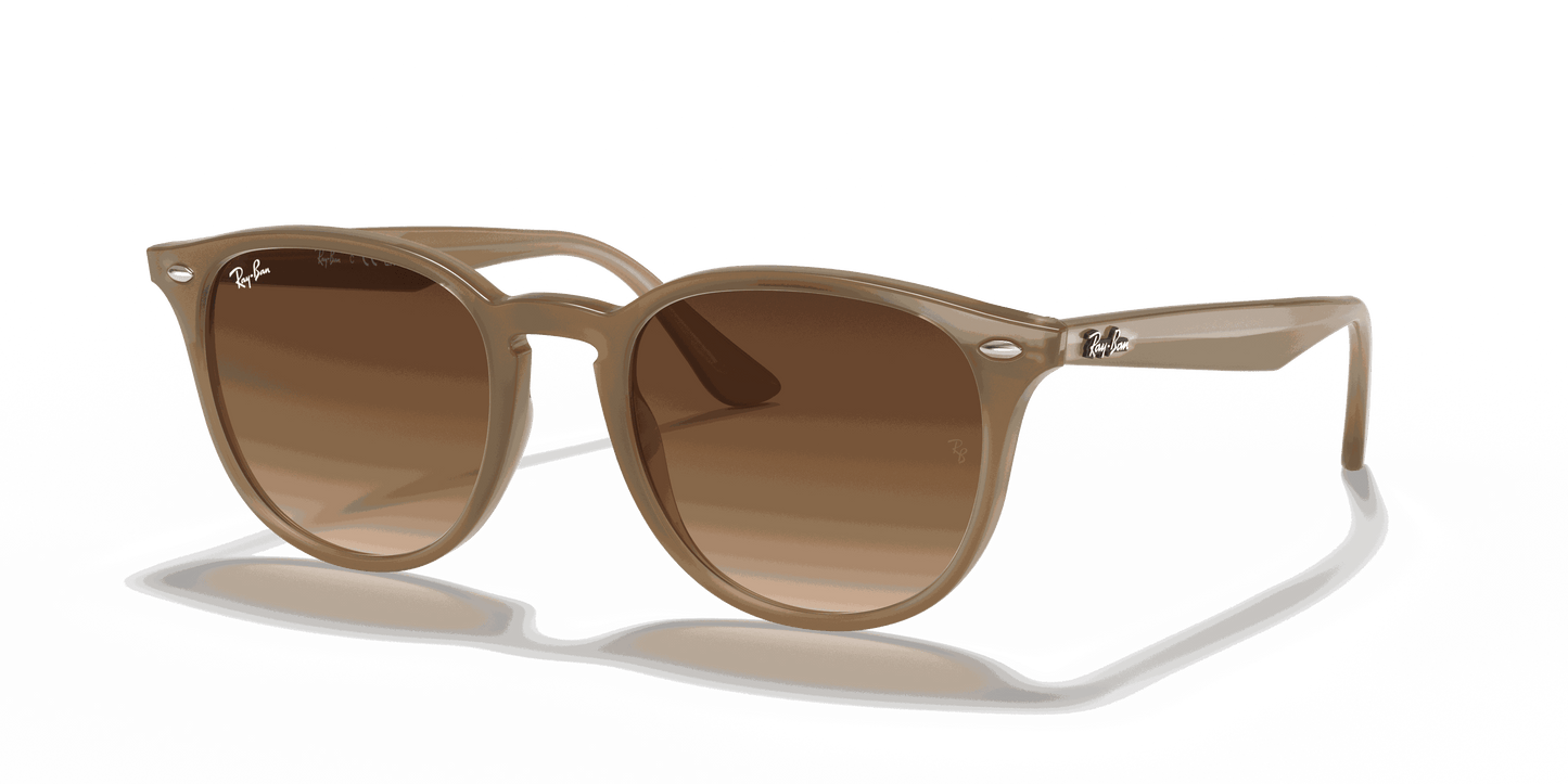 [Brown Gradient Lenses, Polished Beige Frame]