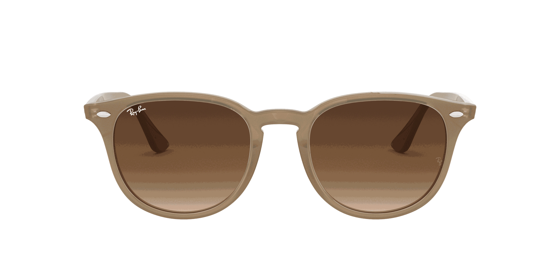 [Brown Gradient Dark Brown Lenses, Polished Beige Frame]