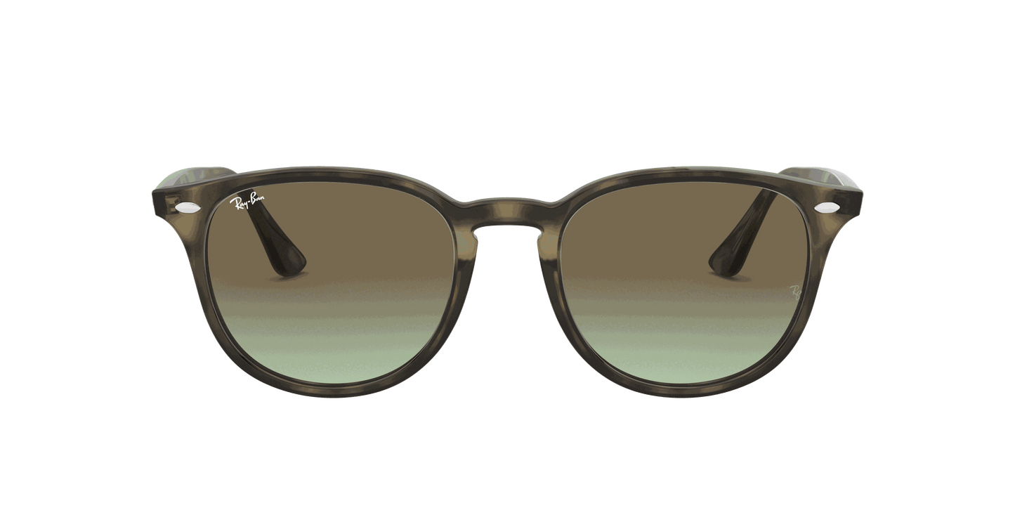 [Brown Gradient Lenses, Polished Grey Havana Frame]