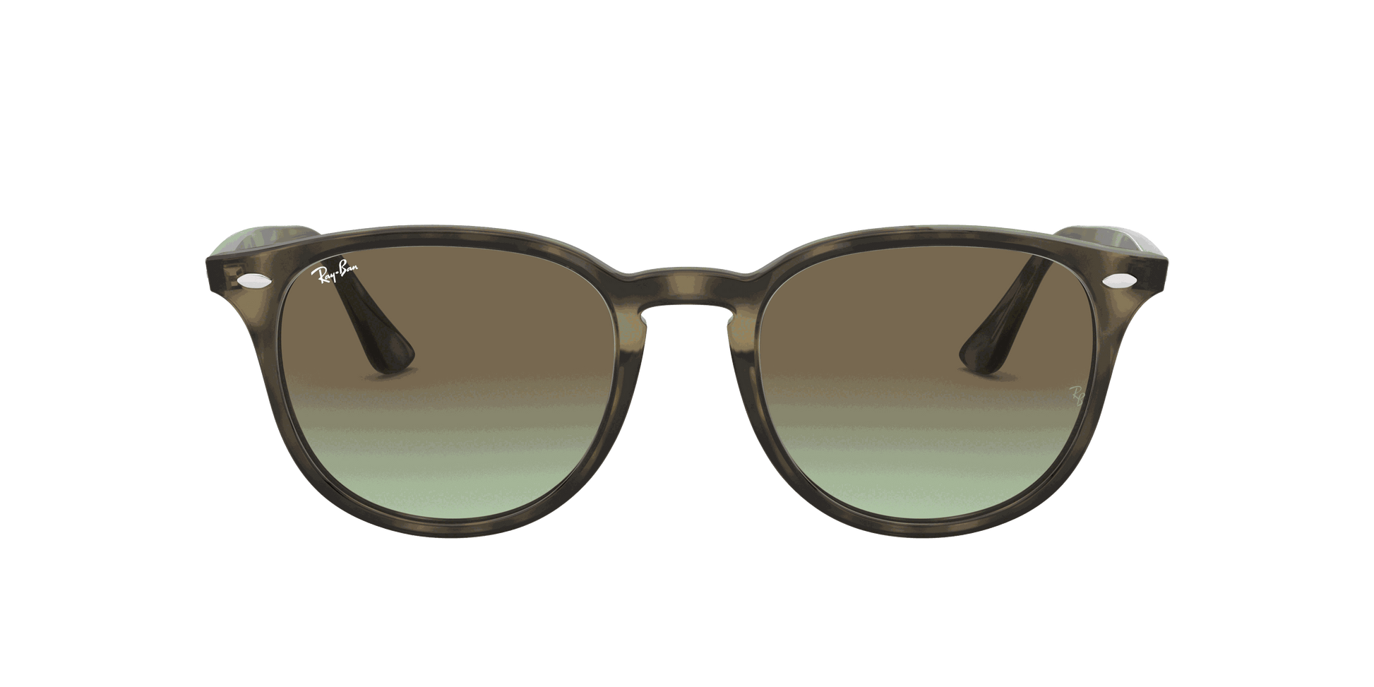 [Brown Gradient Lenses, Polished Grey Havana Frame]