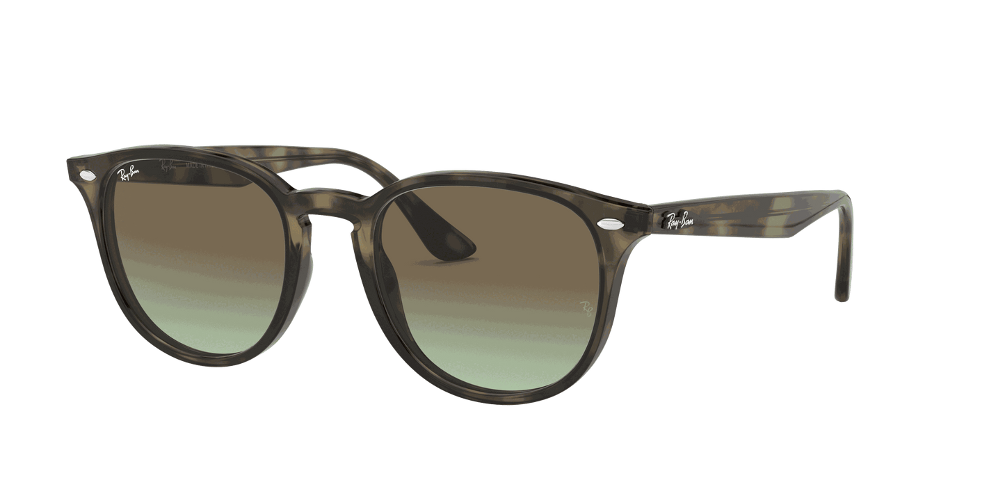 [Brown Gradient Lenses, Polished Grey Havana Frame]